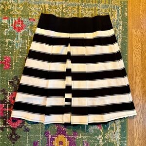 Black and White Striped Skirt NWOT